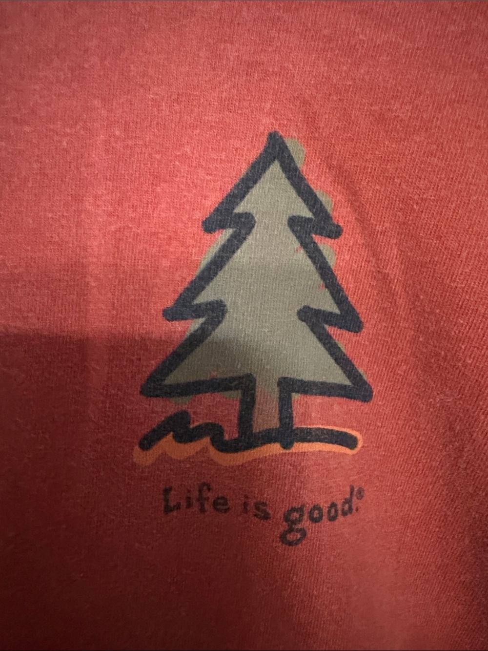 Life Is Good Women's Tee in Dusty Rose - Picture 4 of 6